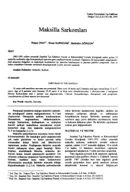 Maksilla Sarkomları
