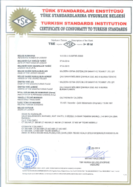 T&Uuml;RK sTANDARDLARı ENsTiT&uuml;s&Uuml;_ TURK