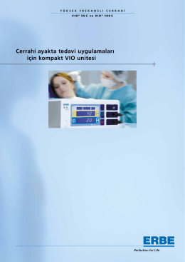 Cerrahi ayakta tedavi uygulamaları için kompakt VIO unitesi