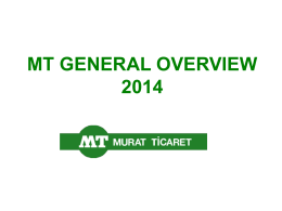 MT GENERAL OVERVIEW 2014