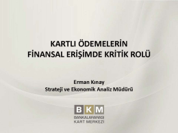 Erman Kınay, BKM: Kartli Ödemelerin Finansal