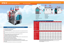 AY s K- B Katı Yakıtlı Yarım Silindirik Üç Geçiş/i Buhar Kazanı AYsk