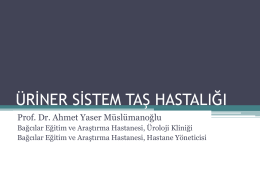 Prof. Dr. Ahmet Yaser MÜSLÜMANOĞLU