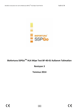 Biofortuna SSPGoTM HLA Wipe Test BF-40
