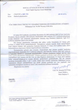 T.C. - Tümdef-Tüm Tıbbi Cihaz Üretici ve Tedarikçi Dernekleri