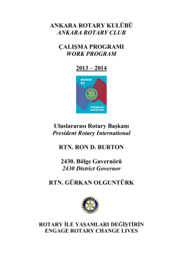 İndir (PDF, 629KB) - Ankara Rotary Kulübü