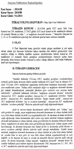 2014/38, K - Resmi Gazete