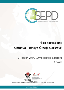 “İlaç Politikaları : Almanya – Türkiye Örneği Çalıştayı”