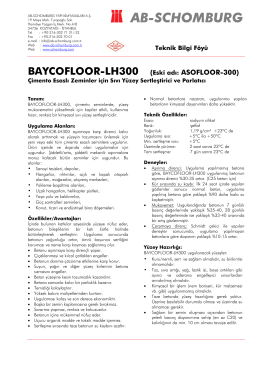 BAYCOFLOOR-LH300 (Eski adı: ASOFLOOR-300) - ab