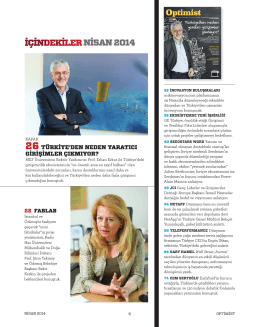 Nisan 2014 - Optimist Dergi