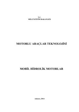 motorlu araçlar teknolojġsġ mobġl hġdrolġk motorlar