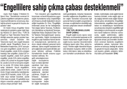 “Engellilere sahip çıkma çabası desteklenmeli”