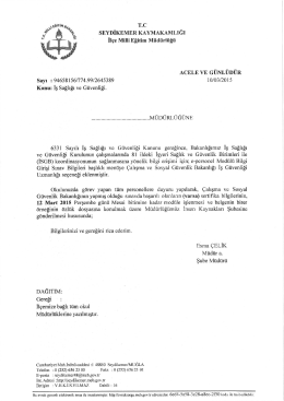 `LC sEYDİKEMER KAYMAKAMLIĞI İl&ccedil;e Mıııı Eğitim M&uuml;d&uuml;rı&uuml;ğıı