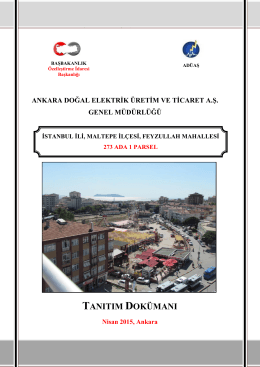 Tanıtım Dokümanı - Ankara Doğal Elektrik Üretim ve Ticaret A.Ş.