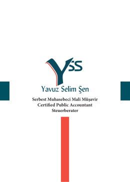 Serbest Muhasebeci Mali Müşavir Certified Public Accountant