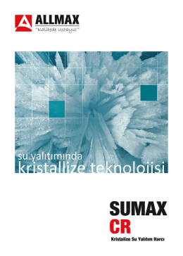 SUMAX CR Kristalize Teknolojisi