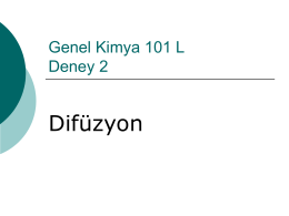 Difuzyon Deney Sunumu
