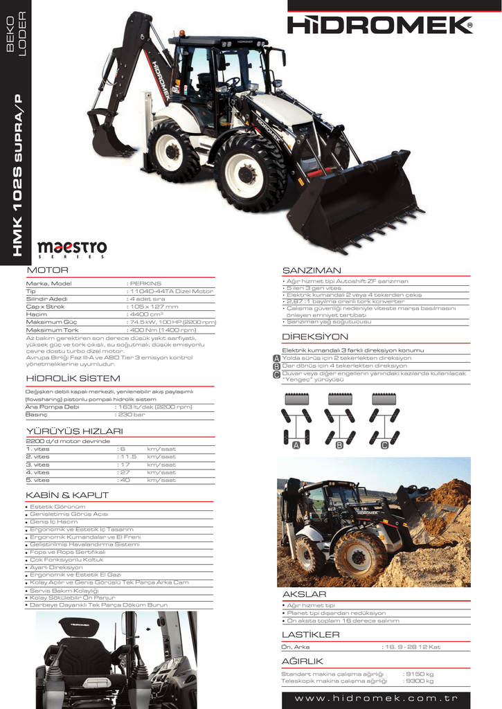 Hidromek 102s электрическая схема