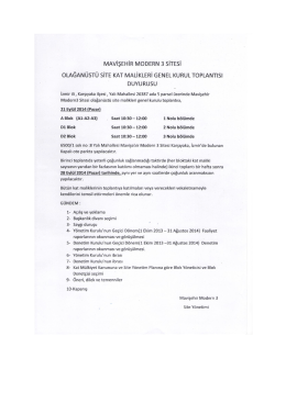 MAvişEHiR MODERN 3 siTEsi