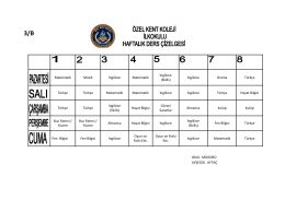 3-b sınıfı - Özel Kent Koleji