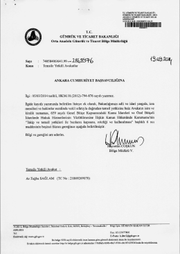 T.C. G&uuml;mr&uuml;k Ve Ticaret Bakanlığı Orta Anadolu G&uuml;mr&uuml;k ve Ticaret