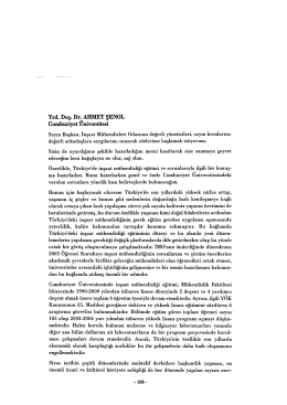 Yrd. Doç. Dr. Ahmet ŞENOL - İnşaat Mühendisleri Odası