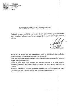 türkiye büyük millet meclisi başkanlığına