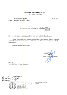 T.C. - Siverek İl&ccedil;e Milli Eğitim M&uuml;d&uuml;rl&uuml;ğ&uuml;