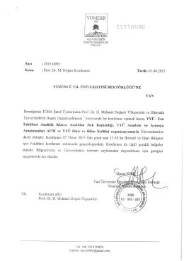 Ülkemizde ve Dünyada Üniversitelerin Başarı Değerlendirmesi