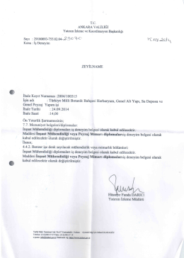 ANKARA Yatırım İzleme ve Koordinasyon Başkanlığı