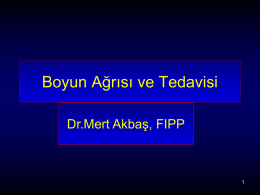 Boyun aðrýlarý - Doç.Dr.Mert AKBAŞ,FIPP