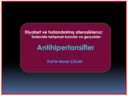 Antihipertansifler - Türk Diabet Cemiyeti