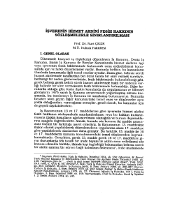 İşverenin Hizmet Akdini Fesih Hakkının S&ouml;zleşmelerle