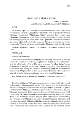ASKER, Efzeleddin-OĞUZLAR VE T&Uuml;RKMANLAR