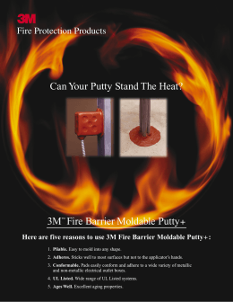 3MTM Fire Barrier Moldable Putty+ Can Your Putty Stand The Heat?