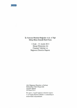 İş Yatırım Menkul Değerler A.Ş. A Tipi S&uuml;taş Hisse Senedi Ozel