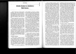 Antonio Gramsci ve Aydınların Rol&uuml; Sorunu