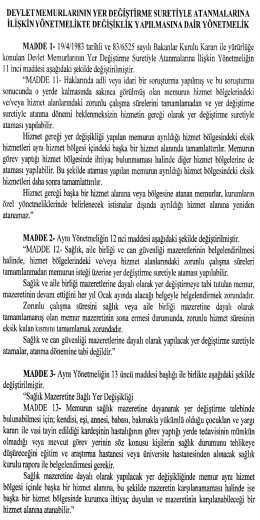 Y&ouml;netmelik Metni
