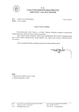 T. C. - Uşak Üniversitesi