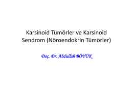 Karsinoid Tümörler ve Karsinoid Sendrom (Nöroendokrin Tümörler)