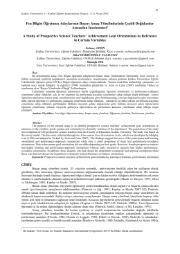 Tam Metin PDF - Kafkas Üniversitesi
