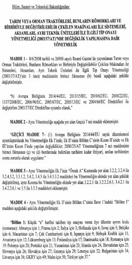 Tarım veya Orman Trakt&ouml;rleri, Bunların R&ouml;morkları