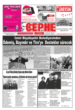 25.02.2014 Tarihli Cephe Gazetesi