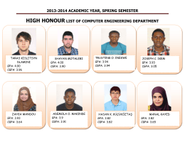 2013-2014 academıc year, sprıng semester