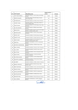 Liste i&ccedil;in tıklayınız.