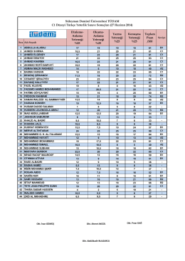 27 Haziran 2014 Türkçe Yeterlik Sınavı (C1 Seviyesi)