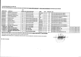2014-2015 Eğitim-&Ouml;ğretim Bahar Yarıyılında Rekt&ouml;rl&uuml;ğe Bağlı