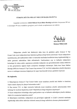 türkiye büyük millet meclisi başkanlığına
