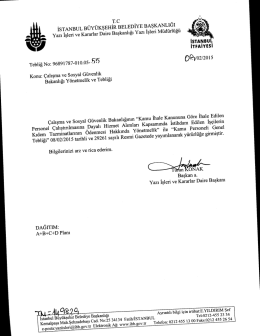 tebliğ no-55 - İstanbul B&uuml;y&uuml;kşehir Belediyesi