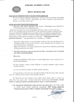 ANKARA nNrmoLU Lisesi - Milli Eğitim Bakanlığı